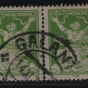 Tsjecho-Slowakije horizontaal paar Mi.-Nr. 175A (CZ-0013)