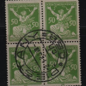 Tsjecho-Slowakije blok van 4x Mi.-Nr. 175A (CZ-0014)