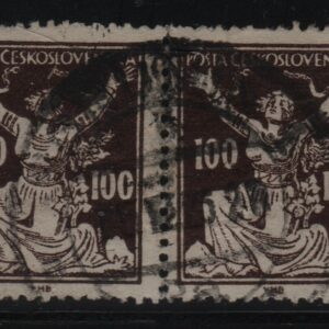 Tsjecho-Slowakije horizontaal paar Mi.-Nr. 177A (CZ-0021)