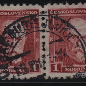 Tsjecho-Slowakije horizontaal paar Mi.-Nr. 297A (CZ-0044)