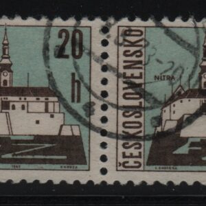 Tsjecho-Slowakije horizontaal paar Mi.-Nr. 1576x (CZ-0048)