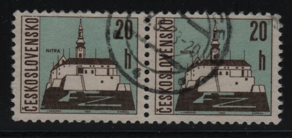 Tsjecho-Slowakije horizontaal paar Mi.-Nr. 1576x (CZ-0048)