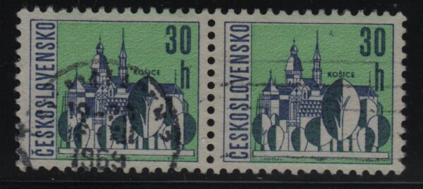 Tsjecho-Slowakije horizontaal paar Mi.-Nr. 1577x (CZ-0063)