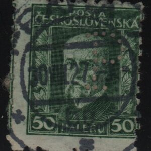Tsjecho-Slowakije Mi.-Nr. 241 doorboord (CZ-0065)