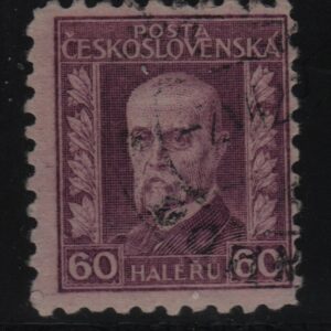 Tsjecho-Slowakije Mi.-Nr. 243 doorboord (CZ-0072)