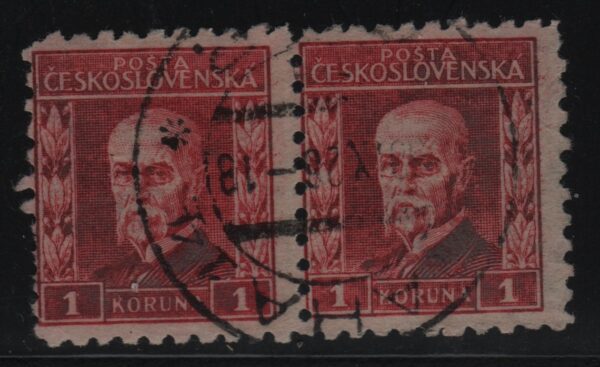 Tsjecho-Slowakije horizontaal paar Mi.-Nr. 235 (CZ-0084)
