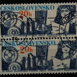 Tsjecho-Slowakije verticaal paar Mi.-Nr. 2500 (CZ-0113)