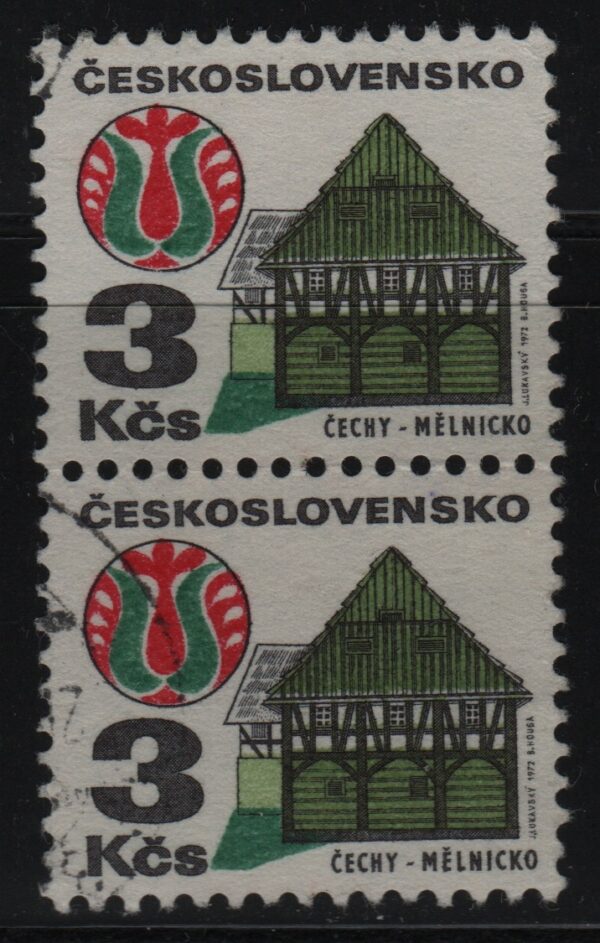 Tsjecho-Slowakije verticaal paar Mi.-Nr. 2080y (CZ-0124)