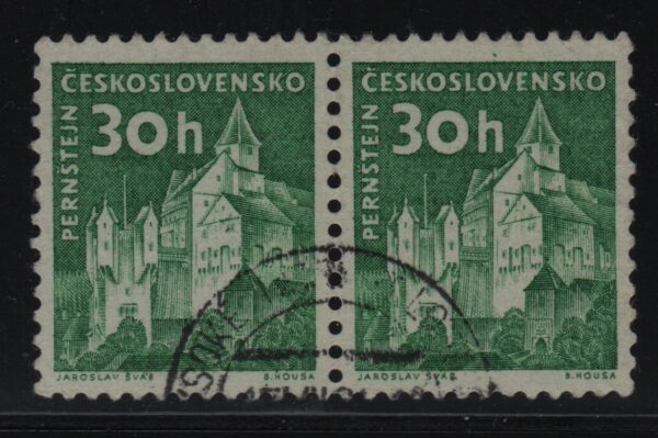 Tsjecho-Slowakije horizontaal paar Mi.-Nr. 1188 (CZ-0128)