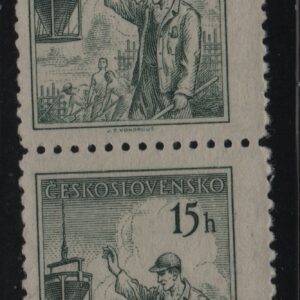 Tsjecho-Slowakije verticaal paar Mi.-Nr. 873 (CZ-0130)