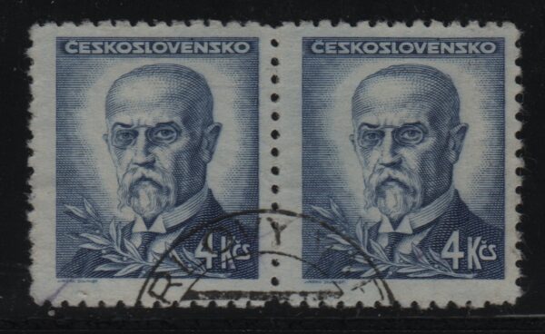 Tsjecho-Slowakije horizontaal paar Mi.-Nr. 470 (CZ-0132)