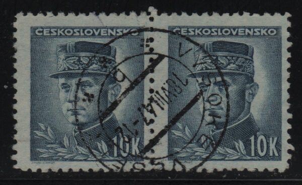 Tsjecho-Slowakije horizontaal paar Mi.-Nr. 473 (CZ-0238)