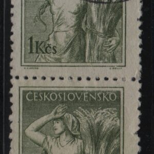 Tsjecho-Slowakije verticaal paar Mi.-Nr. 850 (CZ-0274)
