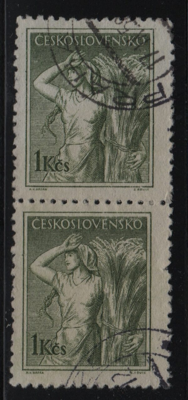 Tsjecho-Slowakije verticaal paar Mi.-Nr. 850 (CZ-0274)