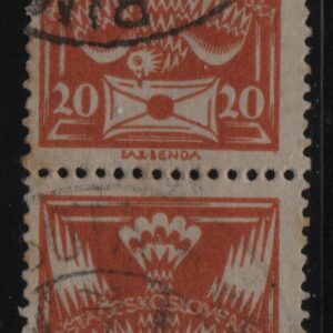 Tsjecho-Slowakije verticaal paar Mi.-Nr. 167A (CZ-0317)