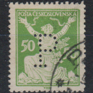 Tsjecho-Slowakije Mi.-Nr. 175A doorboord (CZ-0309)