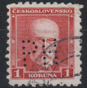 Tsjecho-Slowakije Mi.-Nr. 297A doorboord (CZ-0120)