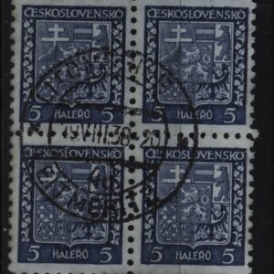 Tsjecho-Slowakije blok van 4x Mi.-Nr. 277 (CZ-0123)