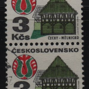 Tsjecho-Slowakije verticaal paar Mi.-Nr. 2080y (CZ-0124)