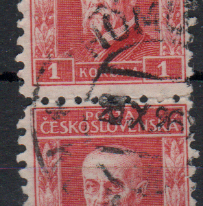 Tsjecho-Slowakije verticaal paar Mi.-Nr. 234 (CZ-0134)